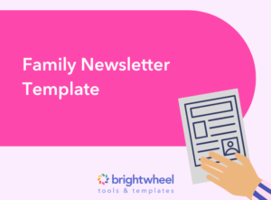 Family Newsletter Template for Childcare Programs